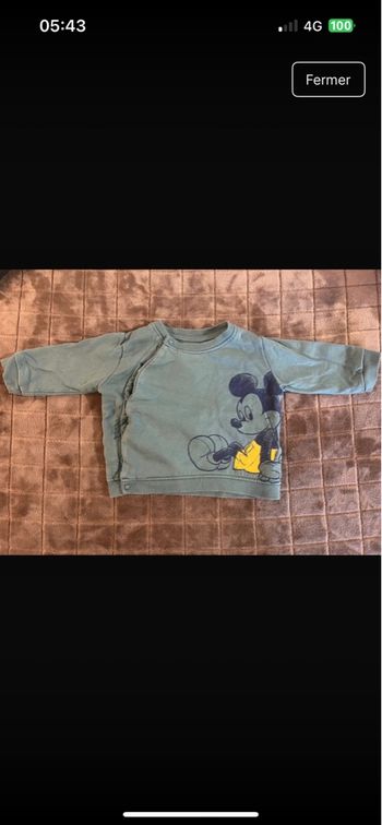 Pull Mickey bébé garçon