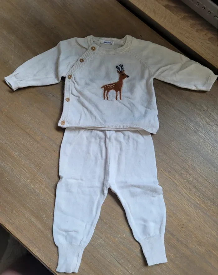 Ensemble beige 3 mois - Boutchou
