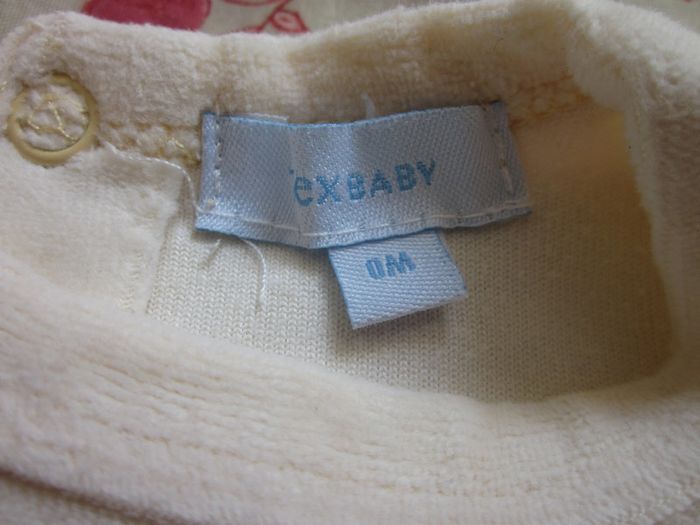 Pyjama velours jaune pale taille naissance - photo numéro 3
