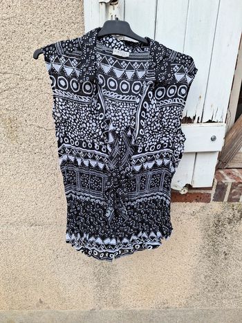 Chemise  sans manche chemisier léger 48