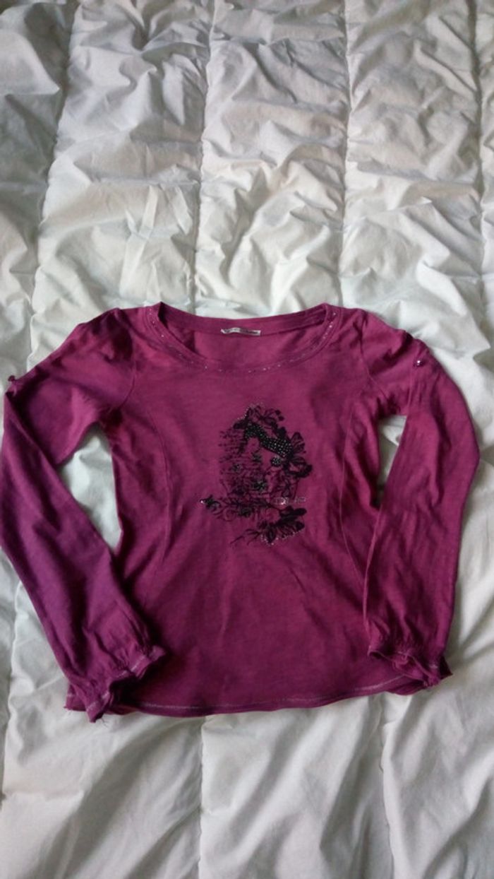 Tee-shirt violet DDP  manches courtes