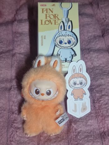 Popmart Labubu Pin For Love Letter J