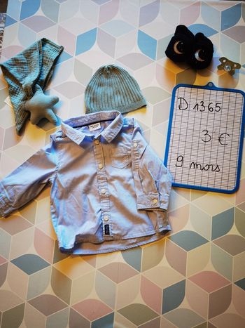 D1365 - chemise garçon 12 mois