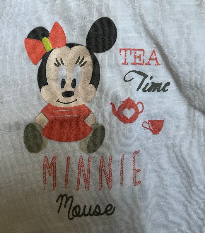 T-shirt blanc Minnie 1M - photo numéro 2