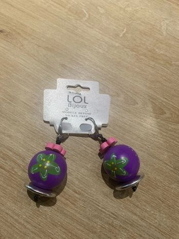 Boucles d’oreilles Lol bijoux