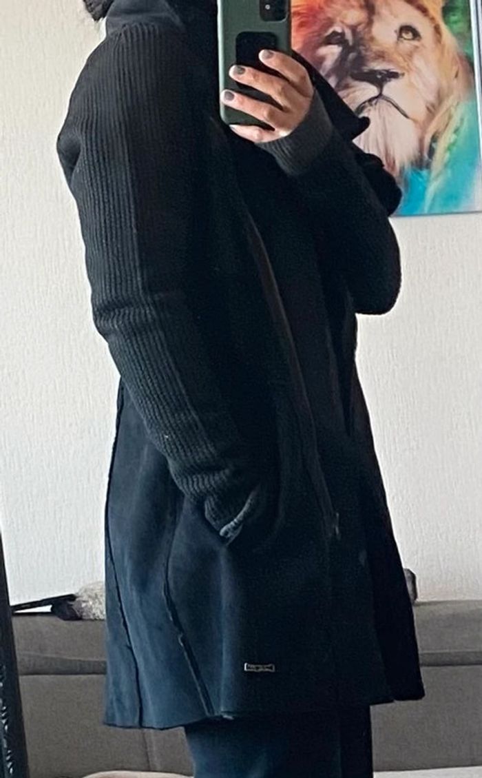 Duffle-coat Desigual (noir), L / 40 / 12 - photo numéro 3