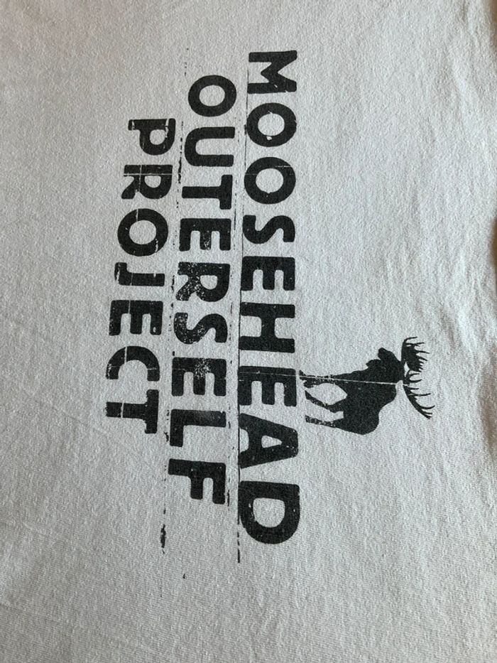 T-shirt blanc pour homme Moosehead Outerself Project taille L 375 - photo numéro 3