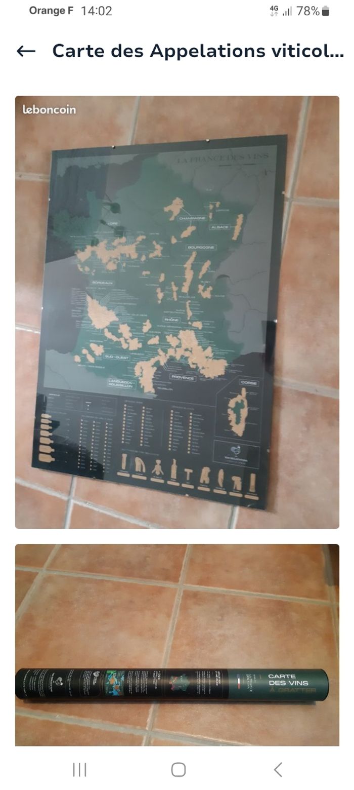 Carte des vins a gratter neuve - photo numéro 5
