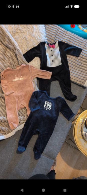 Lot de 3 pyjamas 3mois