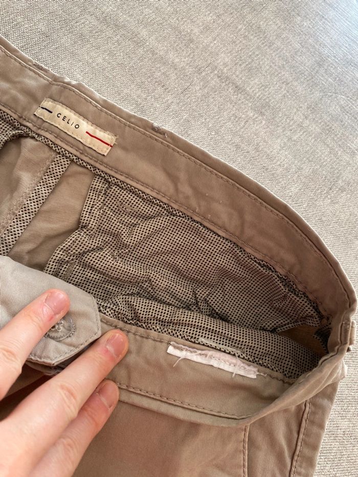 Pantalon chino gris celio taille 40 - photo numéro 3