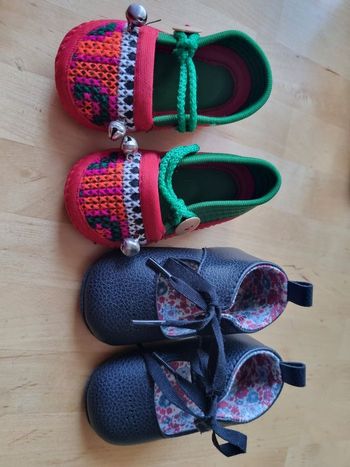 Lot chaussures taille 3/6 mois (15/16)