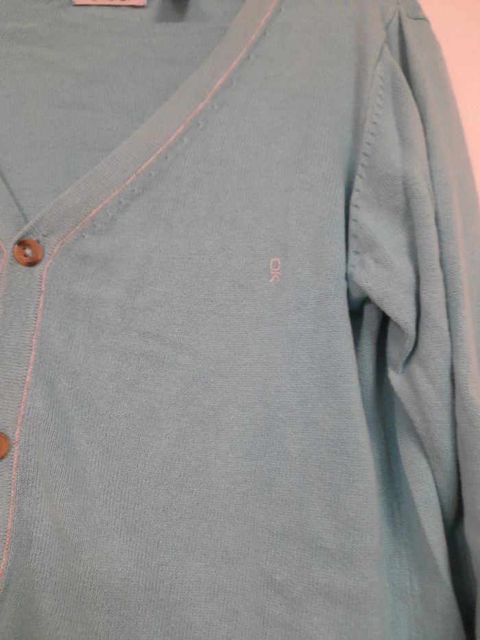 Gilet turquoise okaidi - photo numéro 2