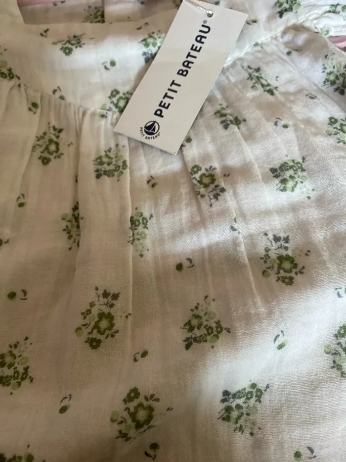 Magnifique blouse en gaze de coton neuve petit bateau 6 ans - photo numéro 4