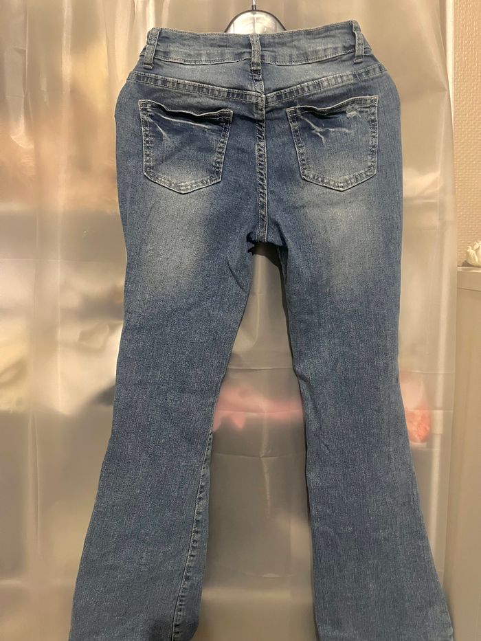 Jean Bleu Taille Basse Shein - photo numéro 2
