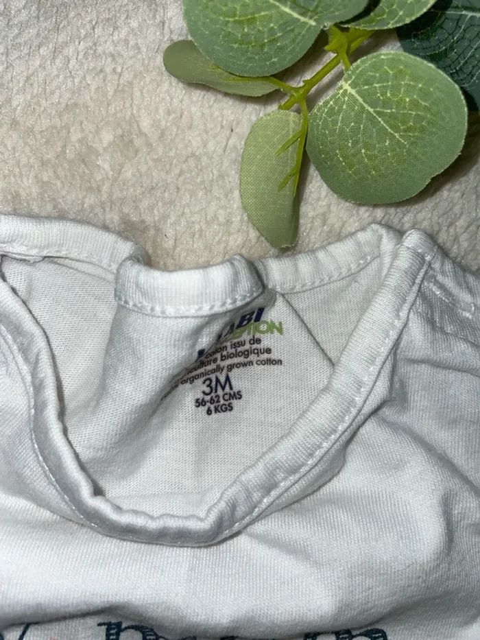 Lot deux tee shirts Kiabi 3 mois - photo numéro 3