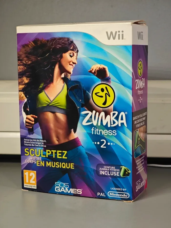 Jeu Nintendo Wii : Zumba Fitness avec ceinture et coffret - photo numéro 9