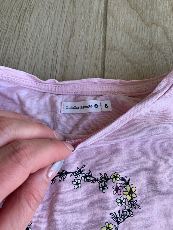 T-shirt rose lulu castagnette - photo numéro 3