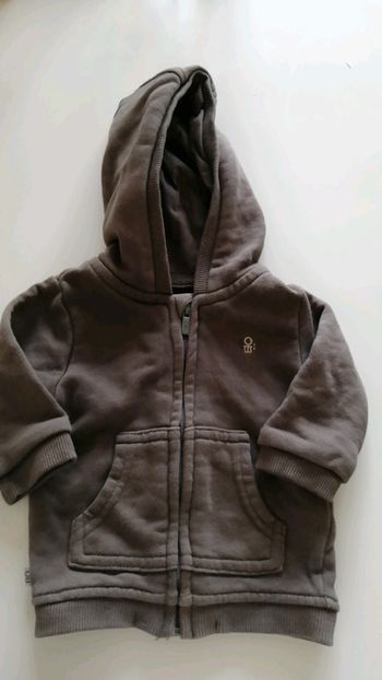 Gilet zippé 1 mois obaïbi