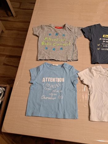 Lot de 6 T-Shirts Manches courtes 3 mois garçon