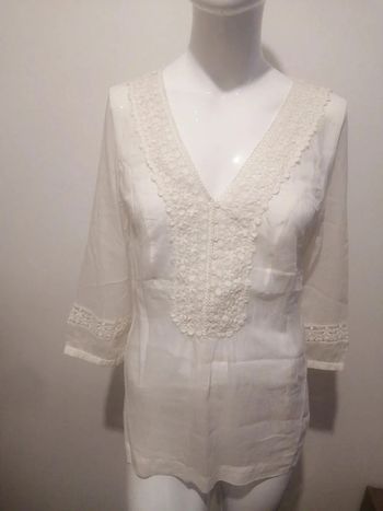 blouse 1 2 3 blanc taille 38