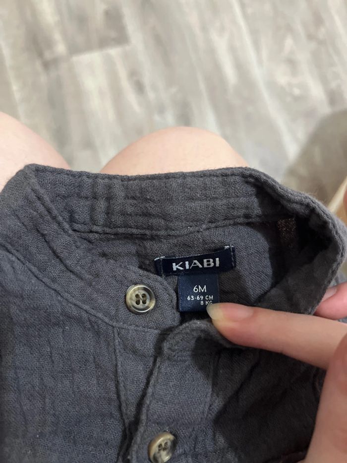 Chemise noir taille 6 mois - photo numéro 3
