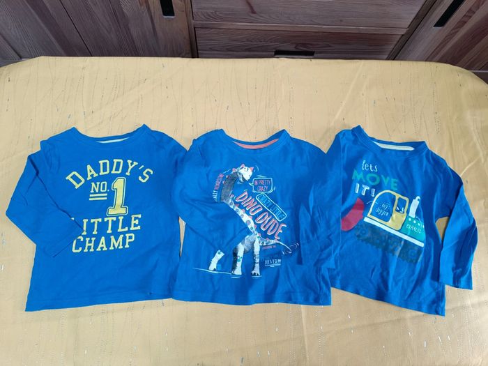 Lot de 3 tee-shirts manches longues 18-24 mois 92 cm