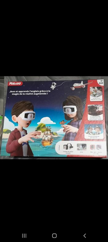 Casque VR avec application pour apprendre l'anglais