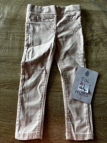 Pantalon rose clair Tape à L’Oeil t.24m