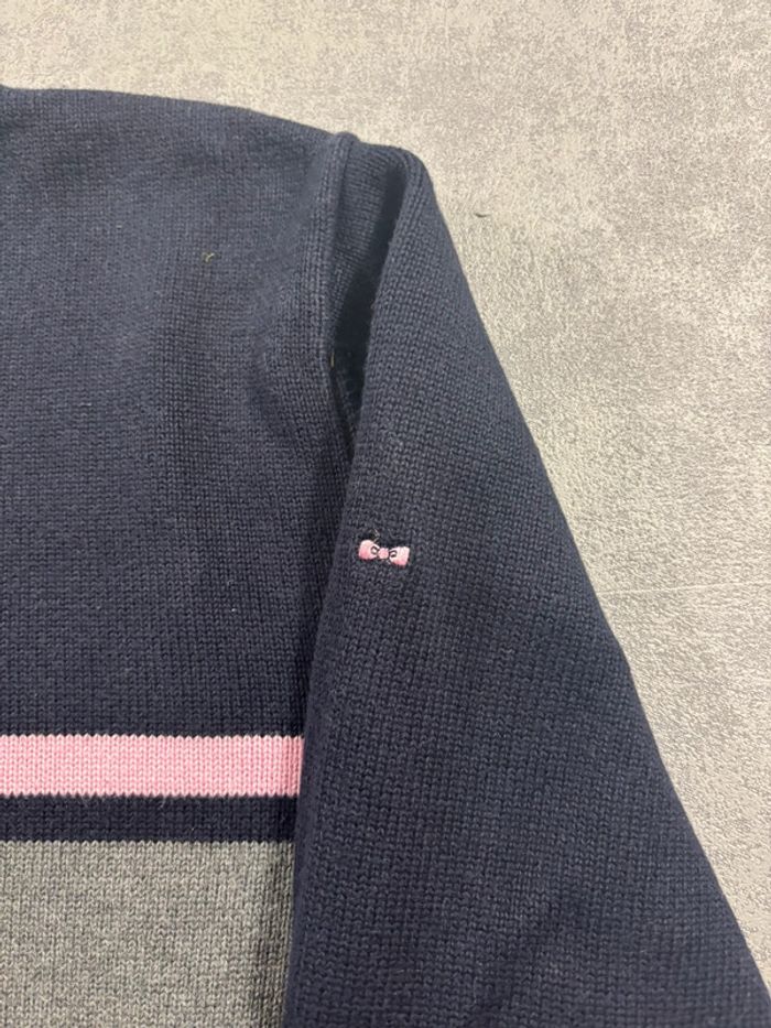 Sweat Eden Park Taille S Bleu Marine et rose - photo numéro 3