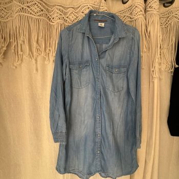 Robe en jeans manches longues