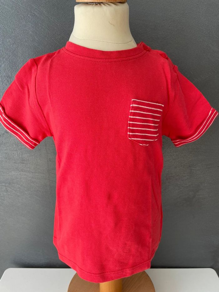 Tee shirt polo rouge