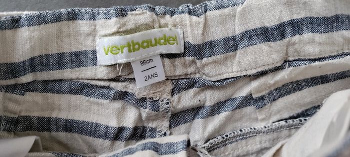 Short rayé Vertbaudet 2 ans 2€ - photo numéro 2