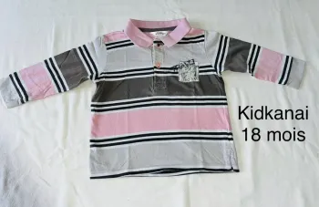 Polo manches longues kidkanai 18 mois