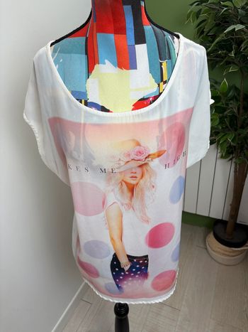 Tee-shirt Grain de Malice | Blanc | Taille 38