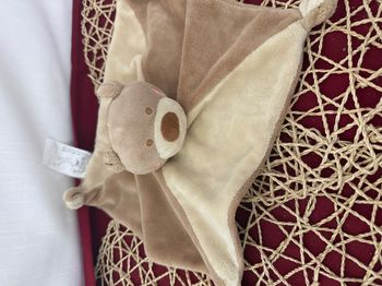 Doudou plat ours écru beige NICOTOY ORCHESTRA