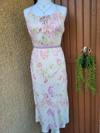 Robe fleuri pastel aquarelle primark taille 46