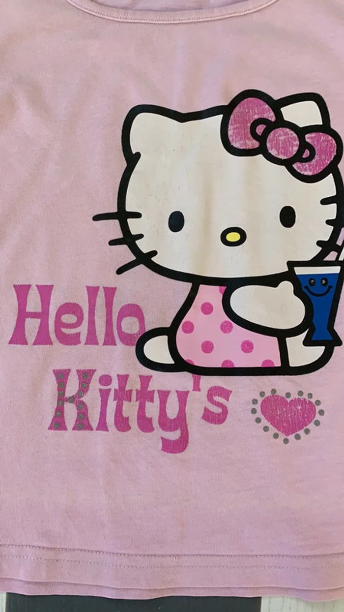 Tee-shirts ML Rose 6/8 ans Hello Kitty - photo numéro 2