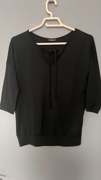 Blouse manches 3/4 In Extenso noire TS