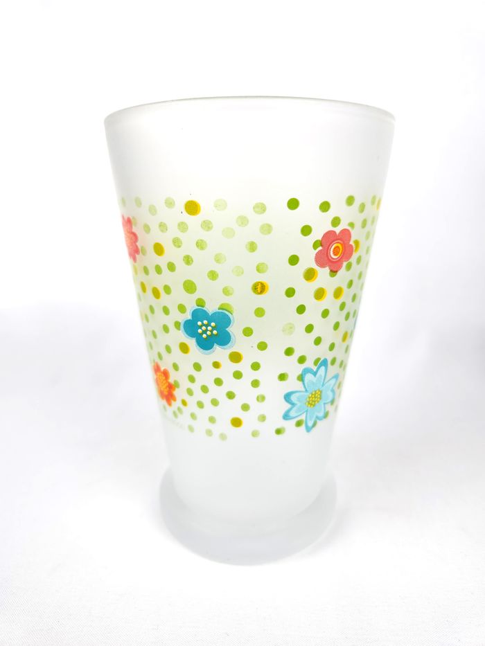 Verre Perrier Vintage Motif Papillon Edition Limitée by sophia wood- Très bon état - photo numéro 3