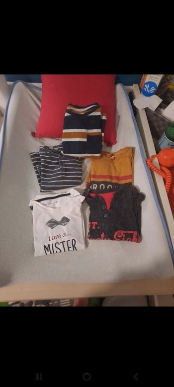 5 T-shirts manches longues