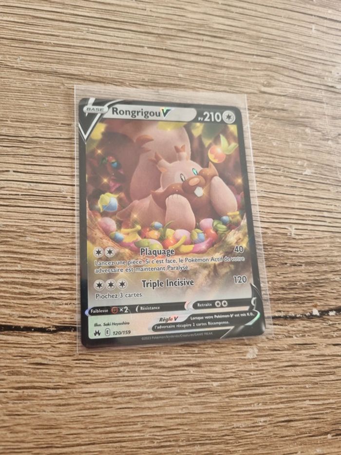 carte pokémon rongrigou V 120/159
Année 2023 - photo numéro 5