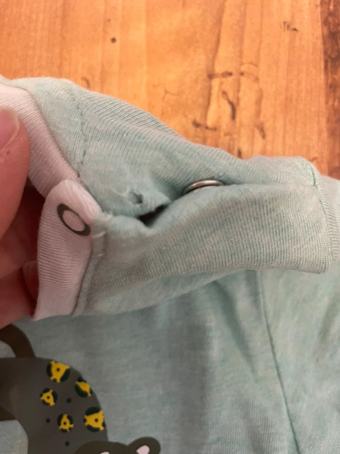 T-shirt  turquoise taille 18 mois - photo numéro 3