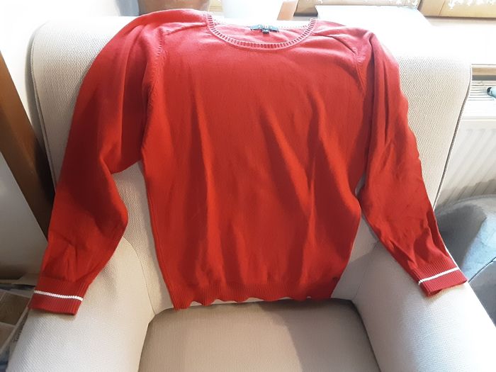 Pull fin garçon  11-12 ans rouge