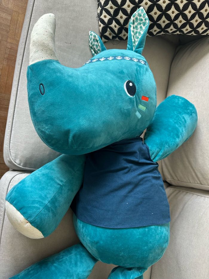 Grande peluche marius le rhinocéros - photo numéro 6