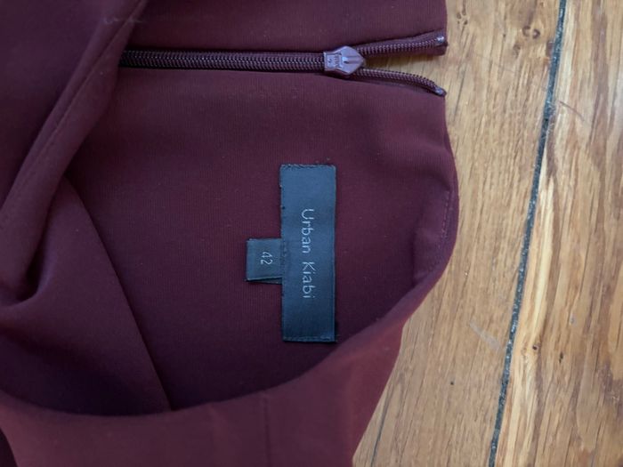 Robe droite bordeaux - photo numéro 2