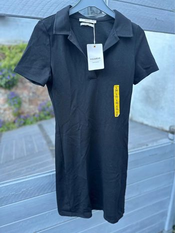 Robe moulante noir pull & bear