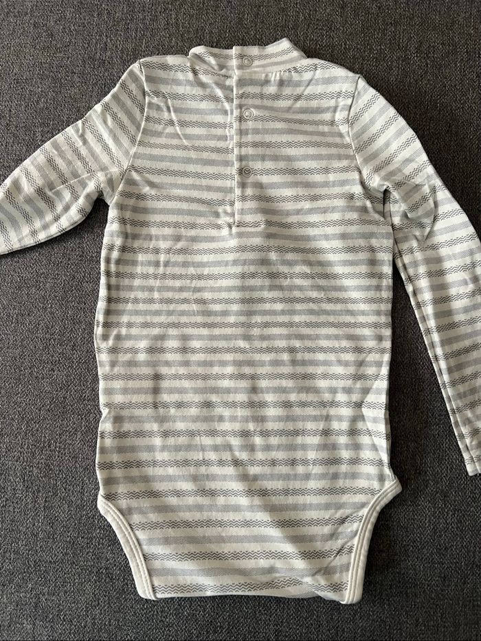 Lot de 2 bodies manches longues Okaidi bébé 23 mois - photo numéro 5