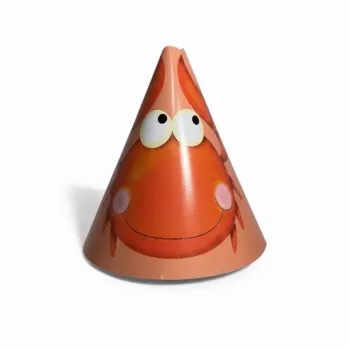 x6 Chapeaux Alfredo Fête d’Anniversaire Motif Crabe Neuf