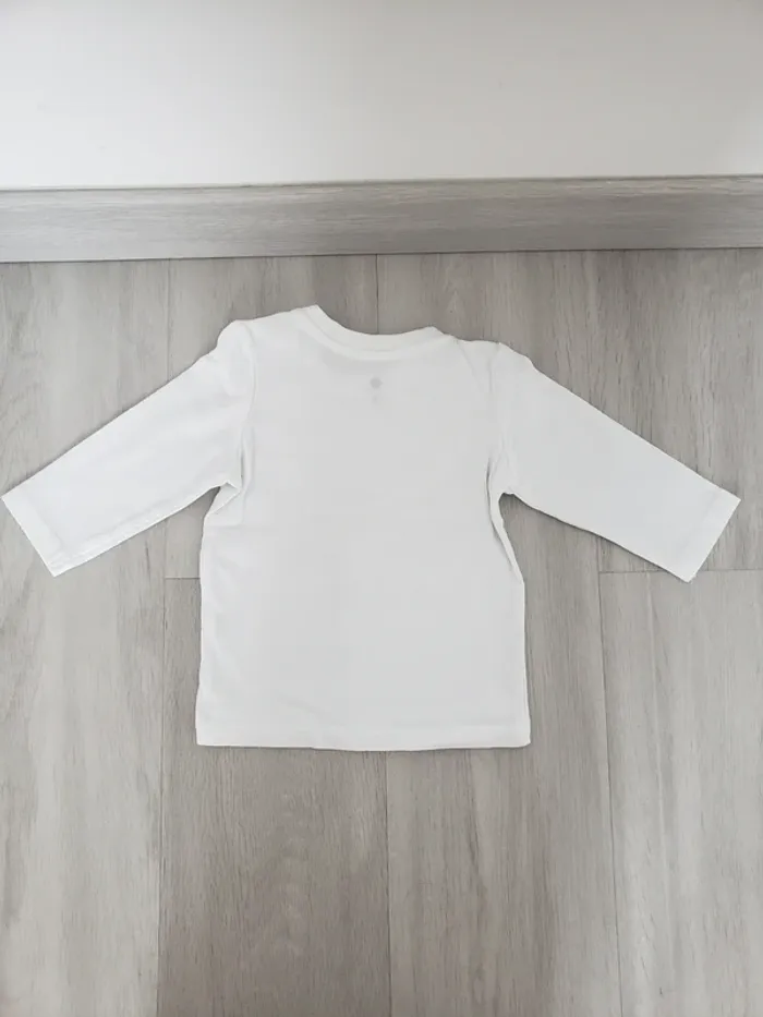 Lot de 2 t-shirts ml garçon 6 mois - photo numéro 5