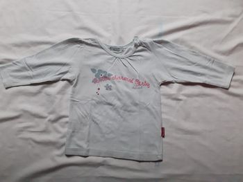 Sweet bleu clair motif écriture rose